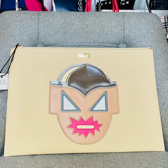 Stella McCartney Limited Edition Superhero Clutch w/ Shaggy Deer Interior Lining - Picture 8 of 9